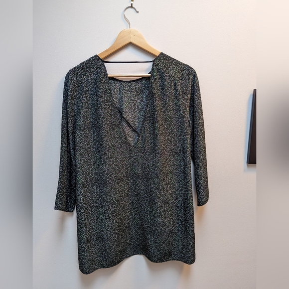 Wilfred 100% silk green printed tunic (size S) - Picture 5 of 7